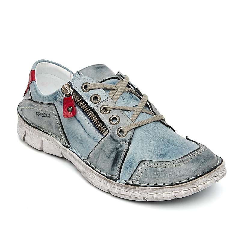 2515-9-1 Полуботинки жен.кожа-кожа джинсовый